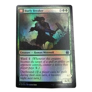 🎇Holographic Magic: The Gathering Burly Breaker Trading Card